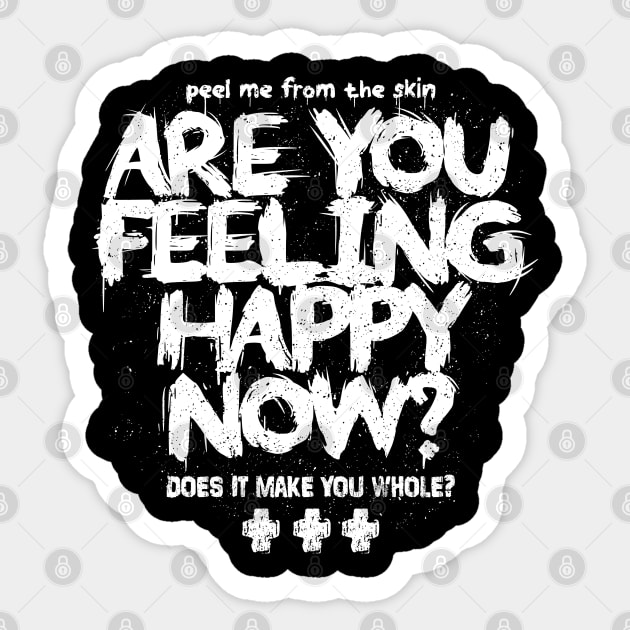 HAPPY? Sticker by artslaves